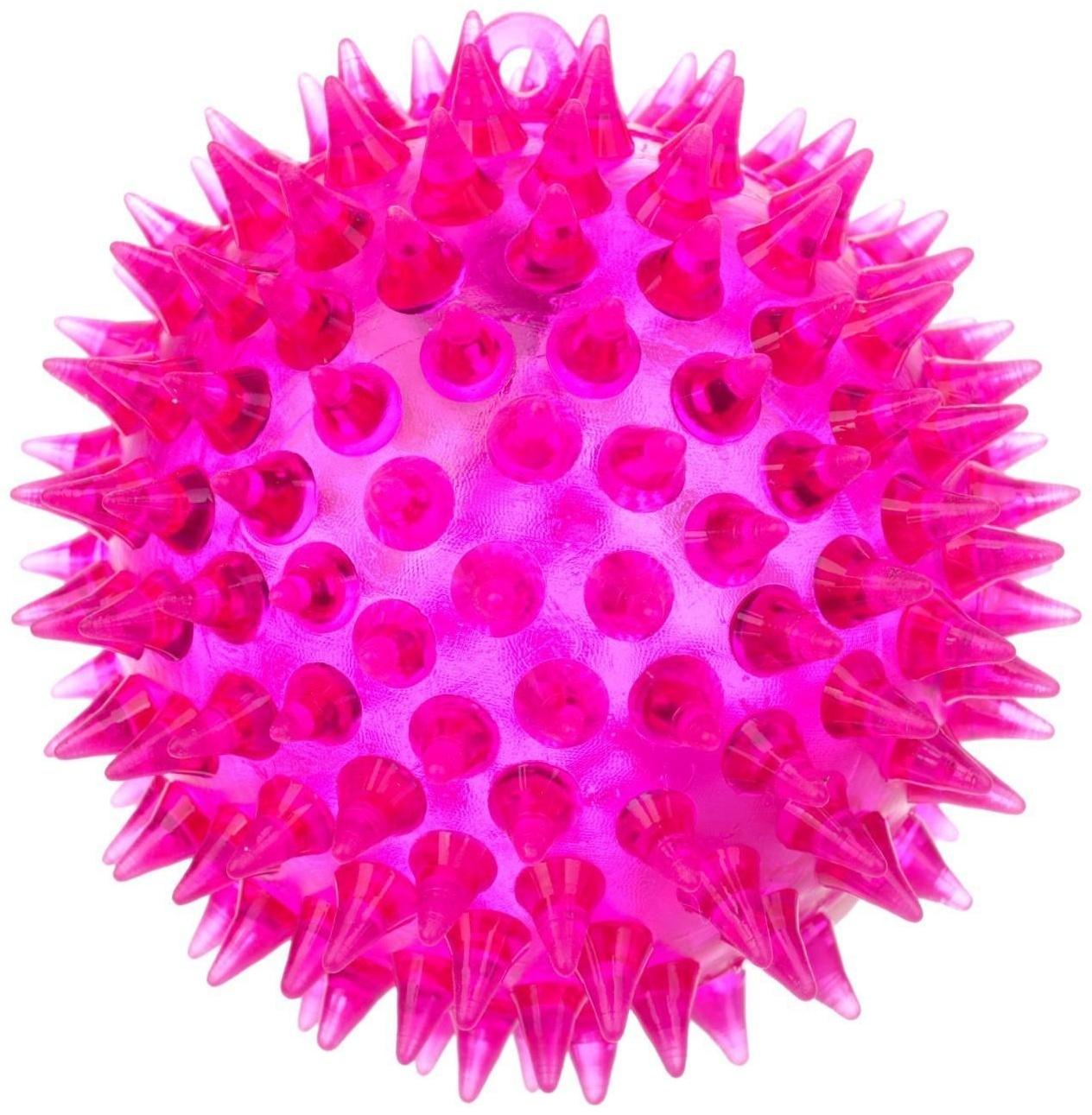 Мяч световой «Зверятки», цвета МИКС, 7418508, 1 шт.