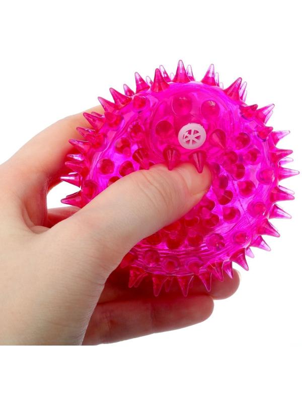 Мяч световой «Зверятки», цвета МИКС, 7418508, 1 шт.