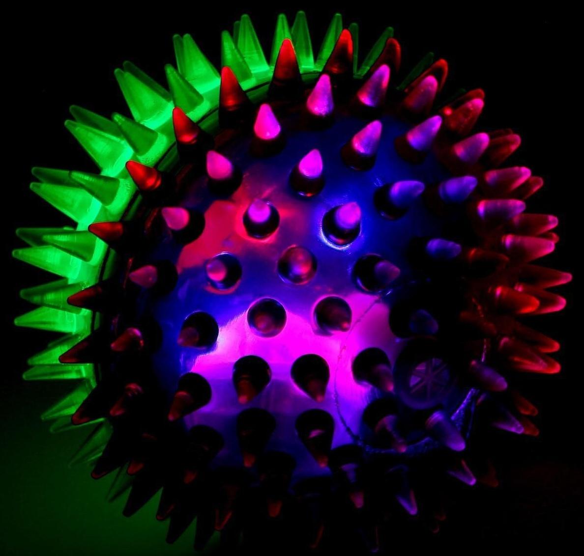 Мяч световой «Радуга», цвета микс, 1 шт., 7418511