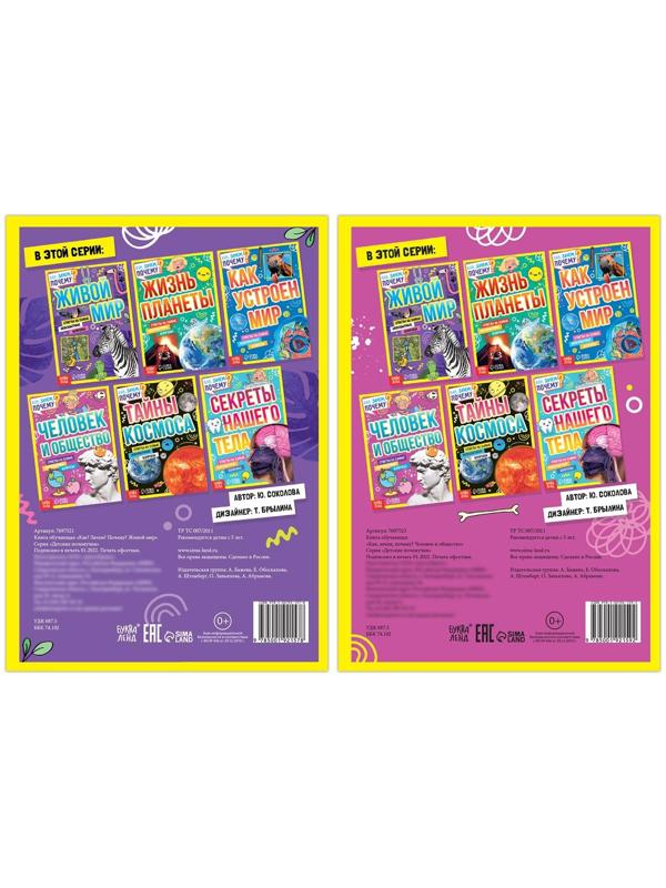 Набор обучающих книг «Как, зачем, почему? Мир, человек и общество», 2 шт.