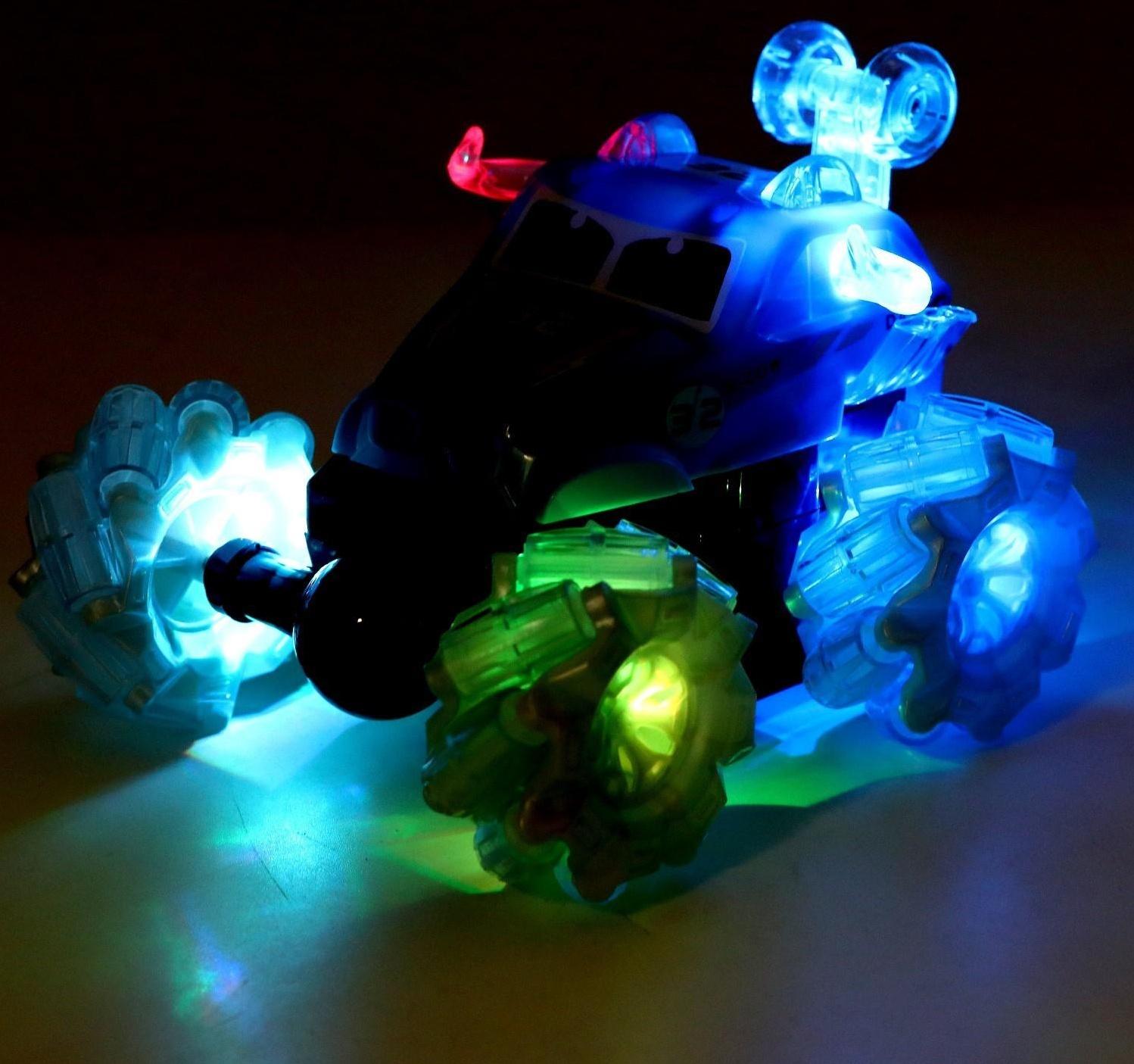 Перевёртыш радиоуправляемый «Циклон», свет, работает от батареек, МИКС