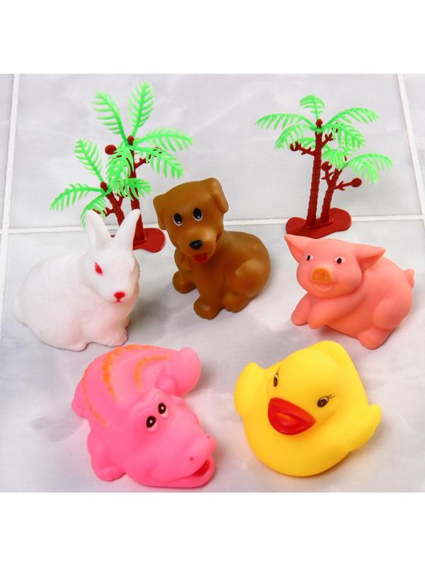 Набор игрушек для игры в ванне «На острове», 10шт