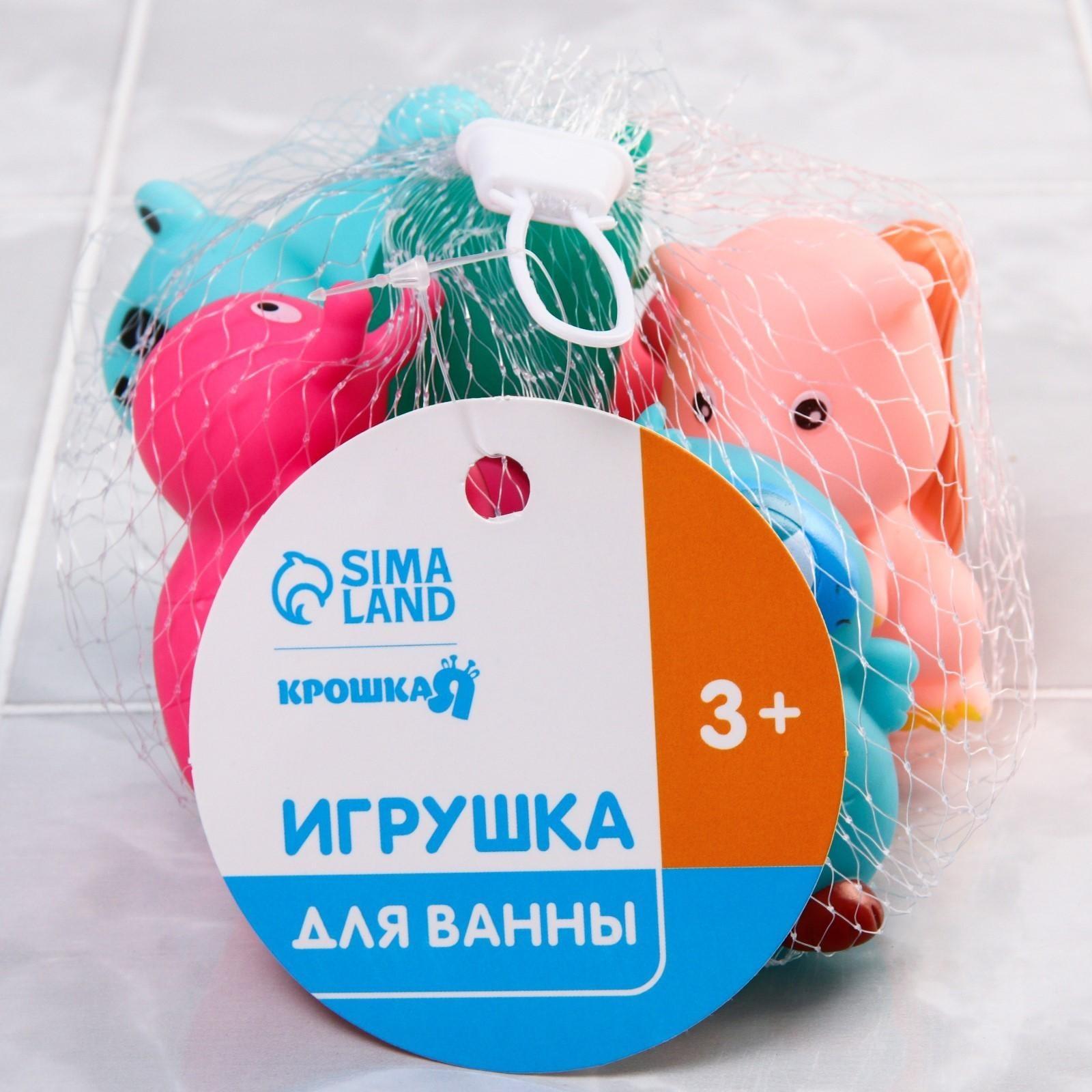 Набор игрушек для игры в ванне «Играем в лесу», 6 шт