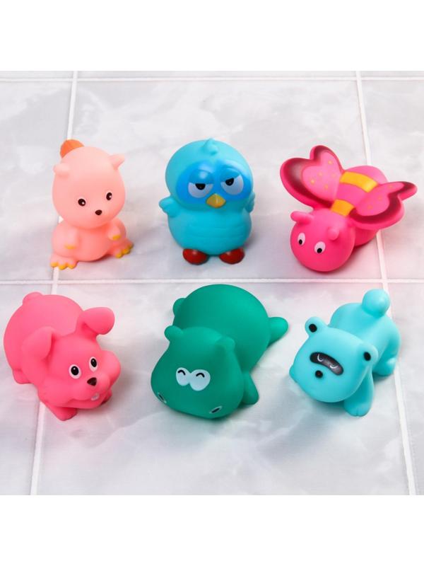 Набор игрушек для игры в ванне «Играем в лесу», 6 шт