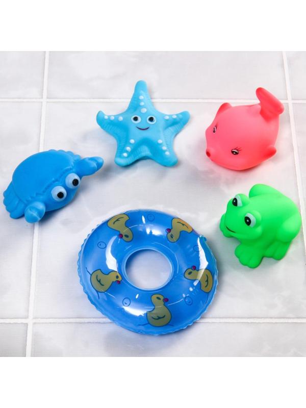 Набор игрушек для игры в ванне «Морские жители», 10 шт