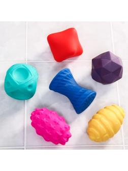 Набор игрушек для игры в ванне «Геометрические формы», 6 игрушек, цвет МИКС