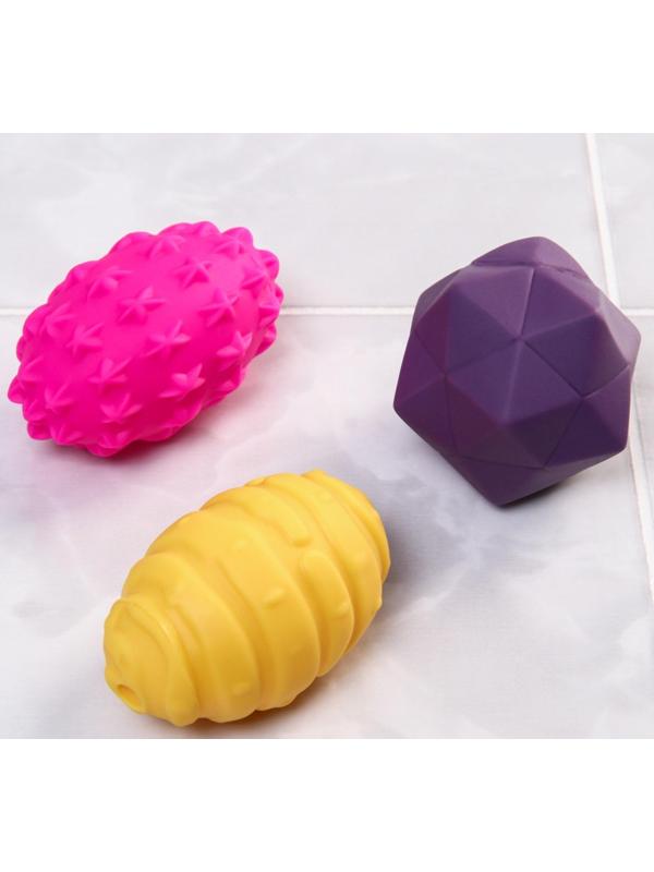 Набор игрушек для игры в ванне «Геометрические формы», 6 игрушек, цвет МИКС