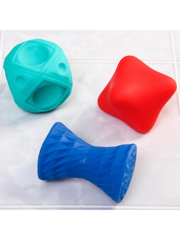 Набор игрушек для игры в ванне «Геометрические формы», 6 игрушек, цвет МИКС