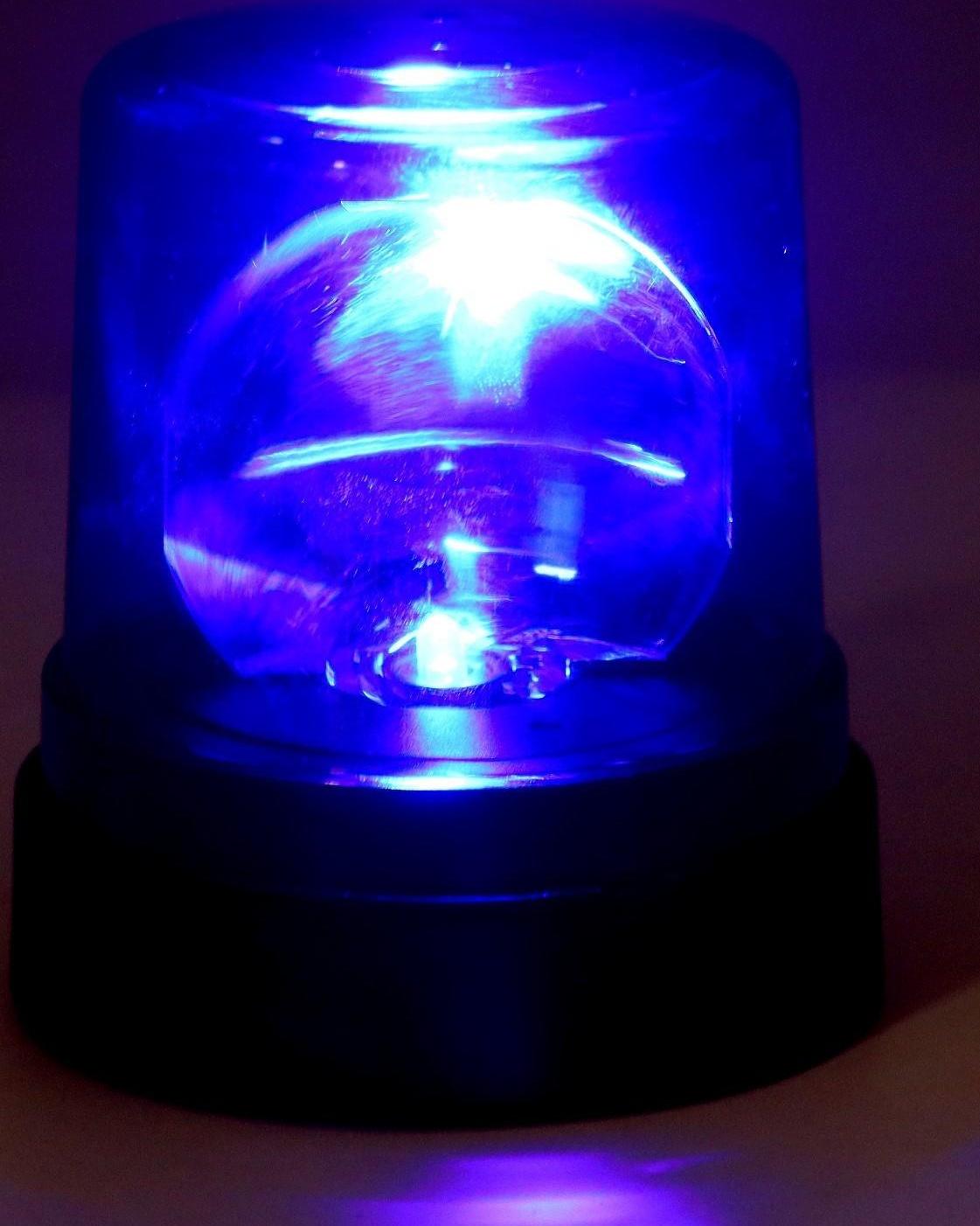 Сирена «Полицейская», синяя, свет, звук сирены, магнитное основание