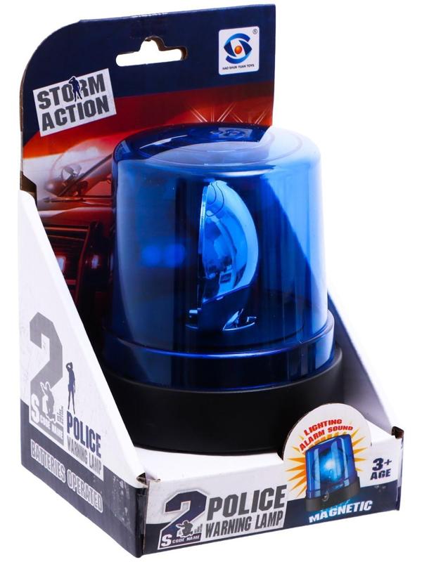 Сирена «Полицейская», синяя, свет, звук сирены, магнитное основание