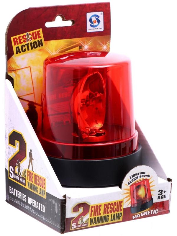 Сирена «Пожарная», красная, свет, звук сирены, магнитное основание