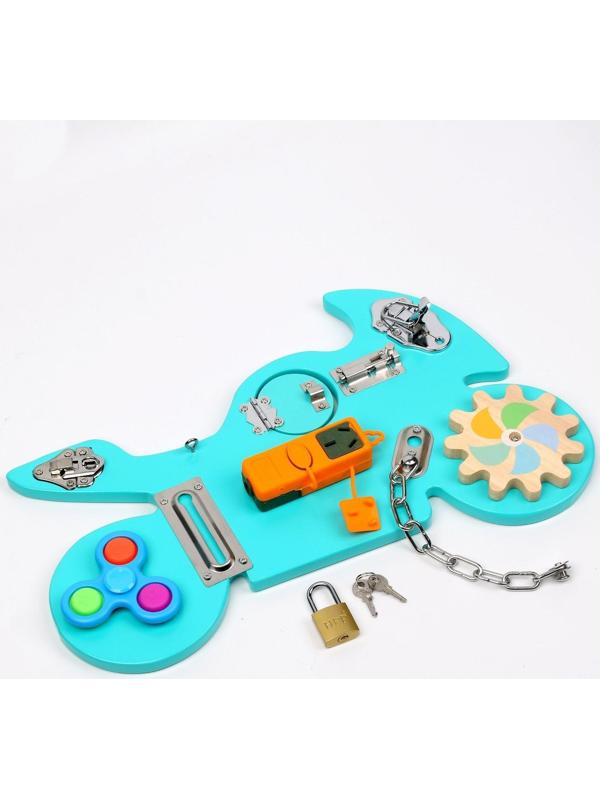 Детский бизиборд «Мотоцикл» 40 × 25 × 5 см