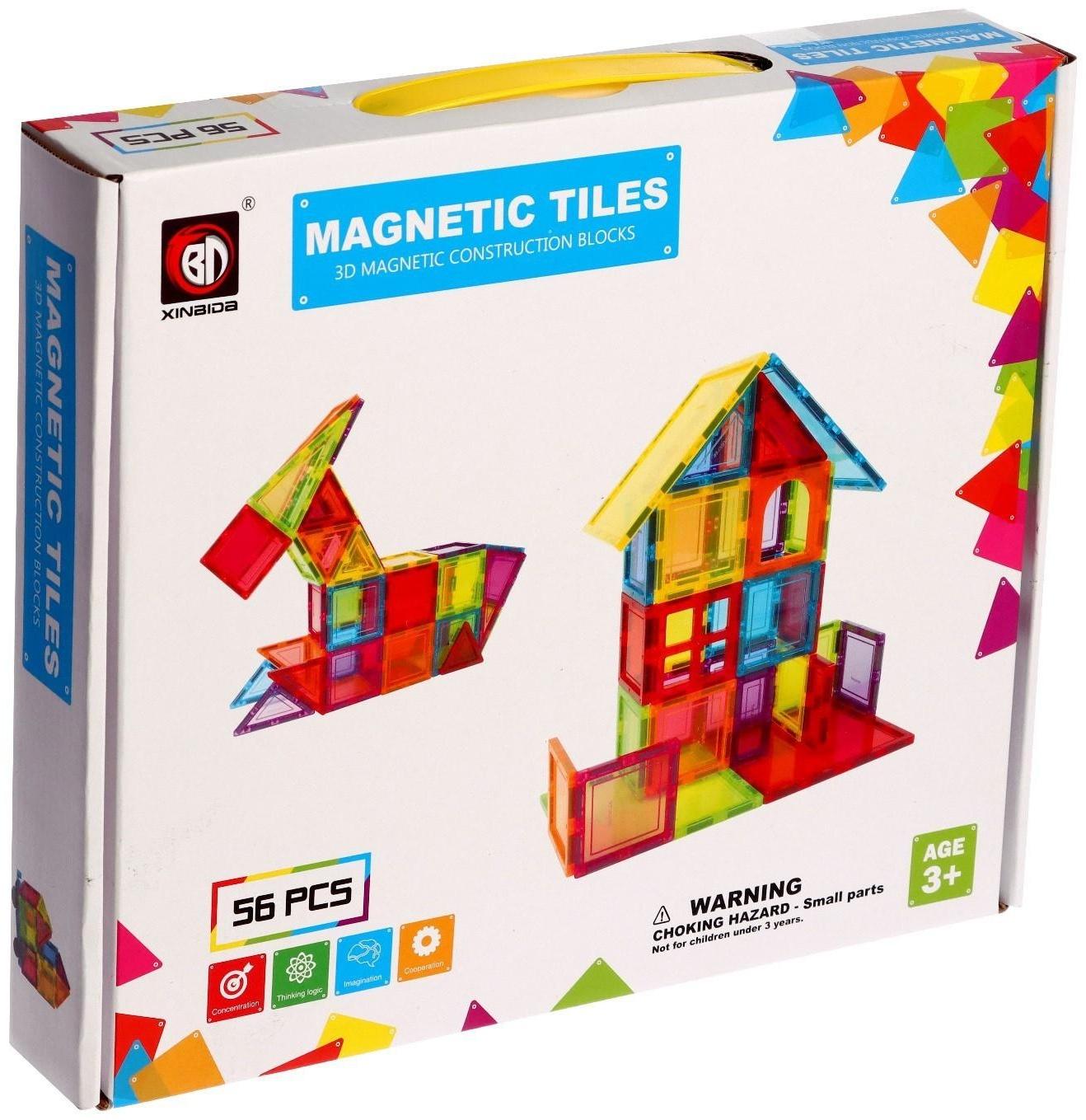 Конструктор магнитный «Магический магнит», 56 деталей