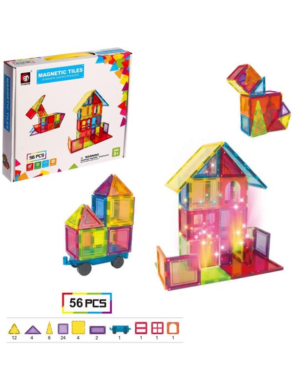 Конструктор магнитный «Магический магнит», 56 деталей