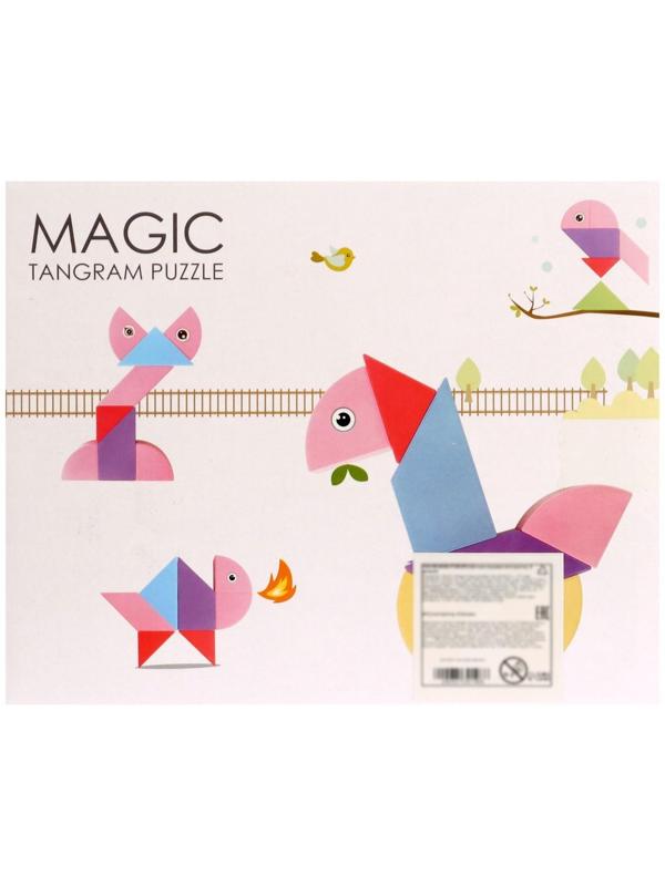 Конструктор магнитный «Магический танграм», 8 деталей