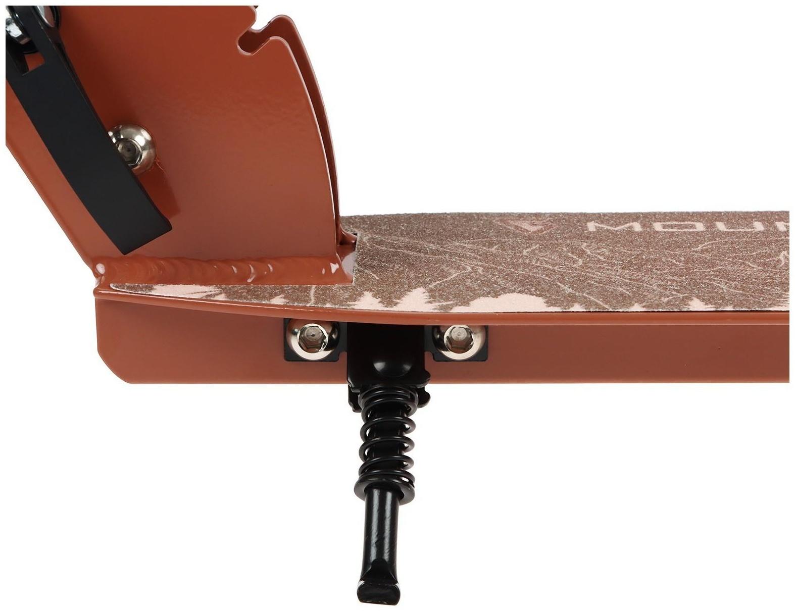 Самокат алюминиевый, складной, колеса PU 145 мм, ABEC 7, амортизатор передний