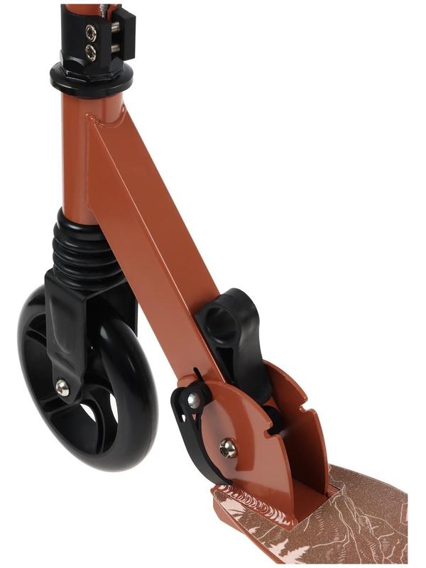 Самокат алюминиевый, складной, колеса PU 145 мм, ABEC 7, амортизатор передний