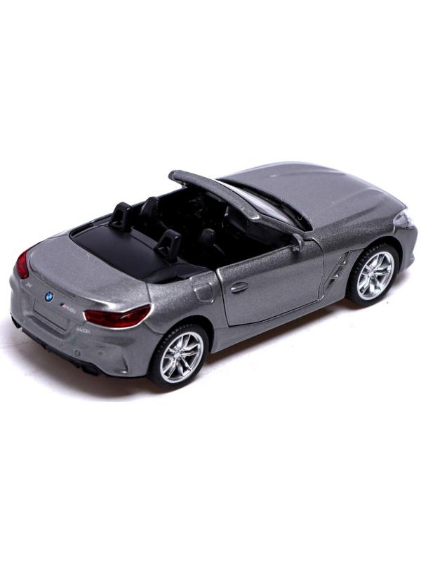 Машина металлическая BMW Z4M40i, 1:38, инерция, открываются двери, цвет серый
