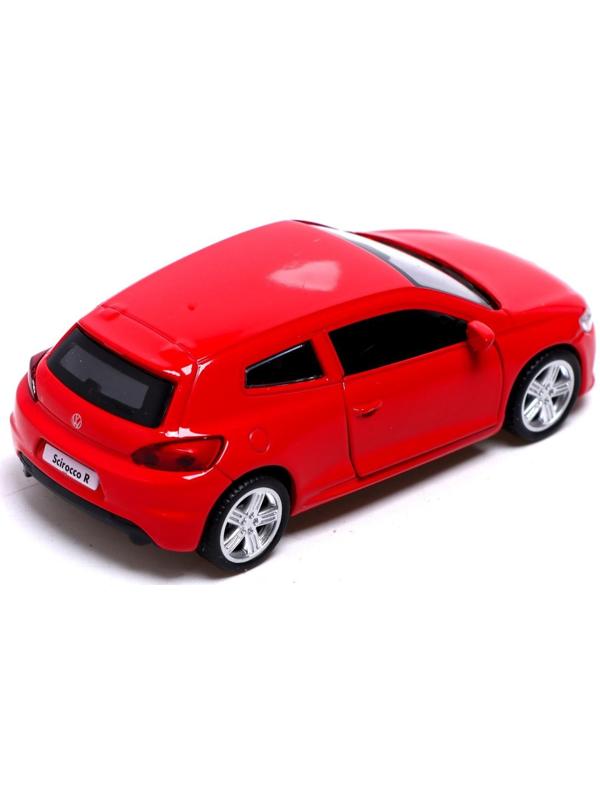 Машина металлическая VOLKSWAGEN SCIROCCO R1, 1:38, инерция, открываются двери, цвет красный