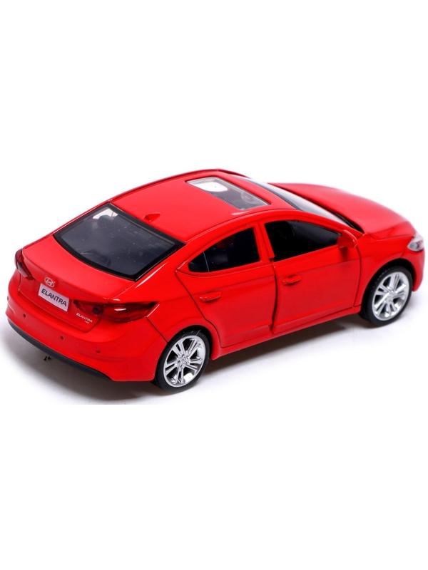 Машина металлическая HYUNDAI ELANTRA, 1:40, инерция, открываются двери, цвет красный