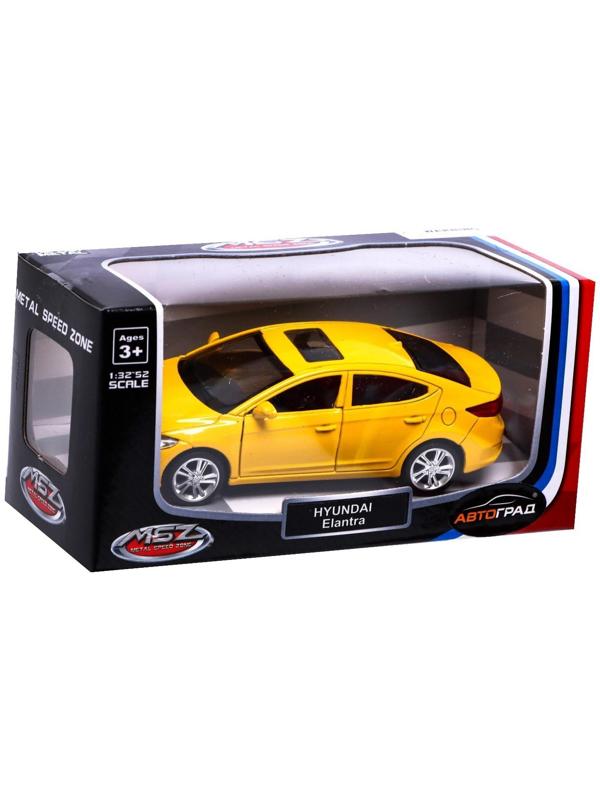 Машина металлическая HYUNDAI ELANTRA, 1:40, инерция, открываются двери, цвет жёлтый