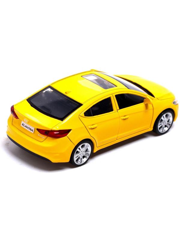 Машина металлическая HYUNDAI ELANTRA, 1:40, инерция, открываются двери, цвет жёлтый