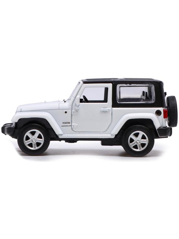 Машина металлическая JEEP WRANGLER, 1:42, инерция, открываются двери, цвет белый