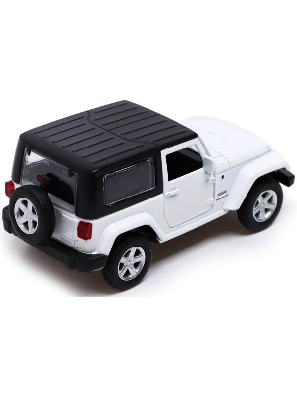 Машина металлическая JEEP WRANGLER, 1:42, инерция, открываются двери, цвет белый