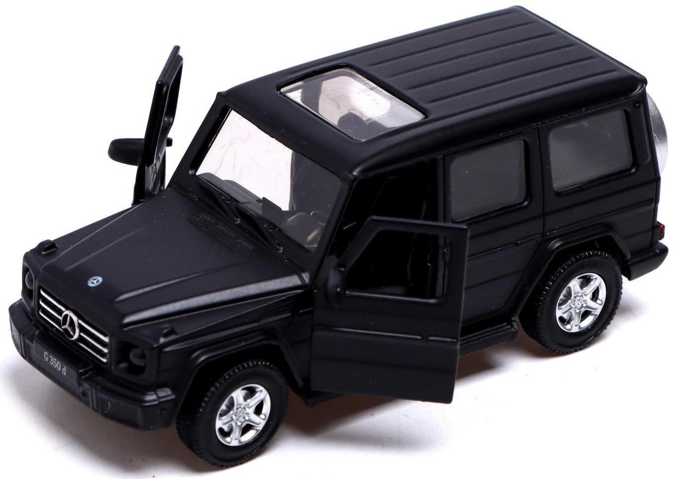 Машина металлическая MERCEDES-BENZ G350D, 1:42, инерция, открываются двери, цвет чёрный