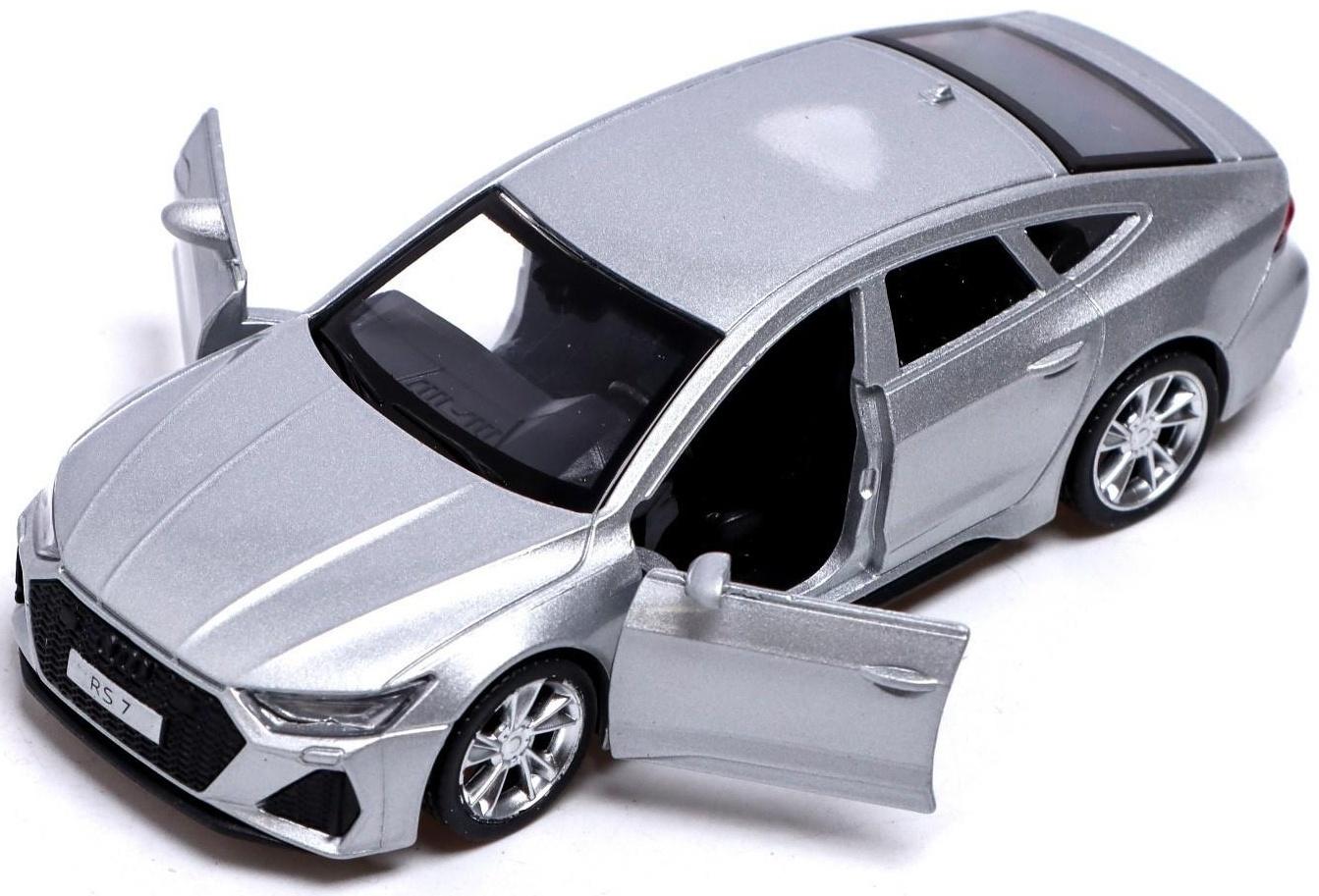Машина металлическая AUDI RS7, 1:43, инерция, открываются двери, цвет серый