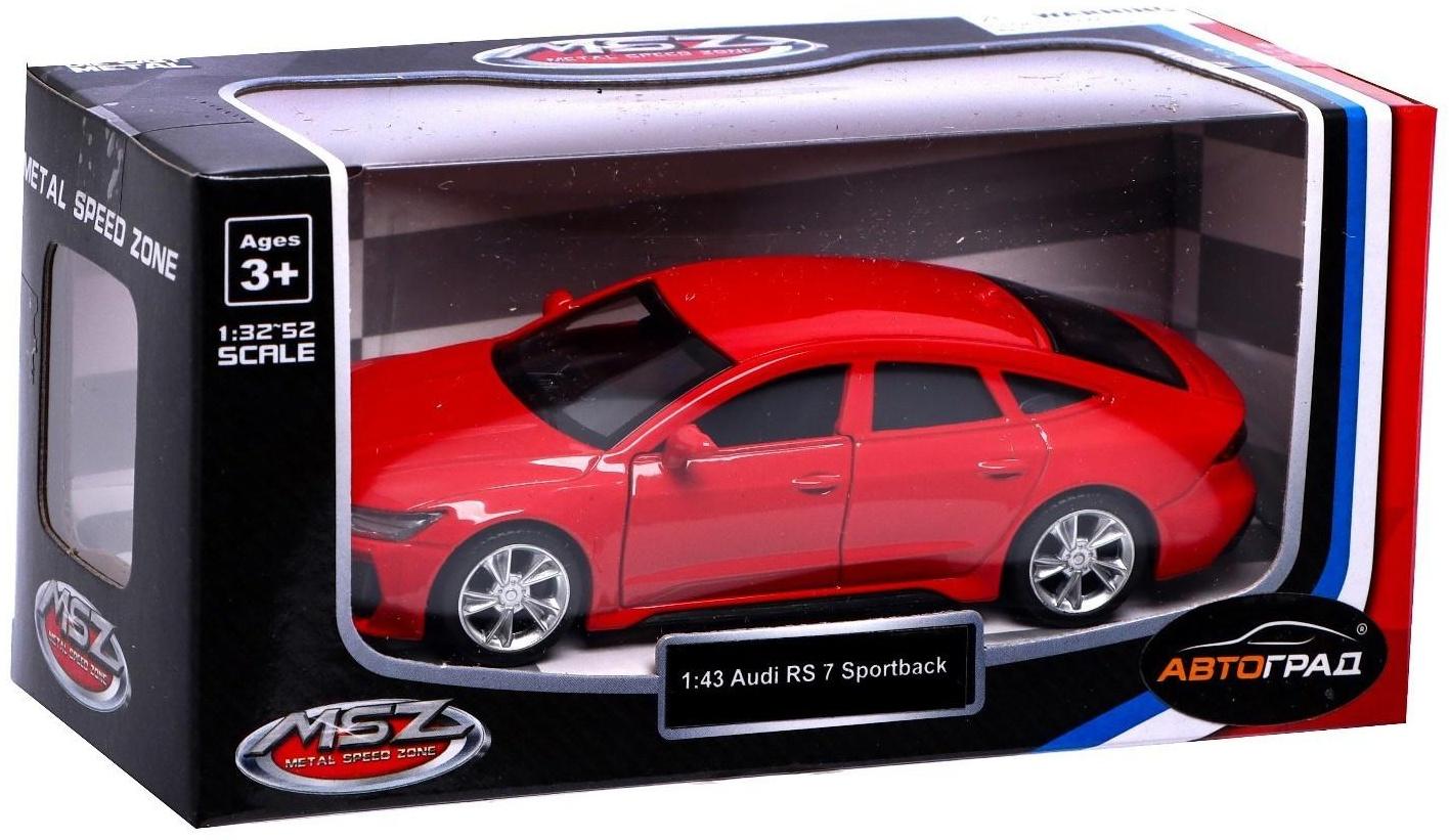 Машина металлическая AUDI RS7, 1:43, инерция, открываются двери, цвет красный