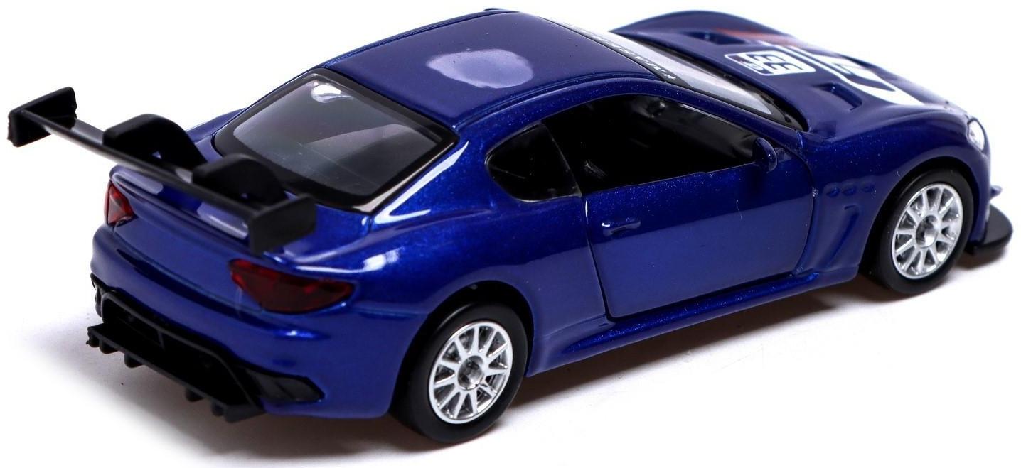 Машина металлическая MASERATI GRAN TURISMO MC GT4, 1:43, инерция, цвет синий