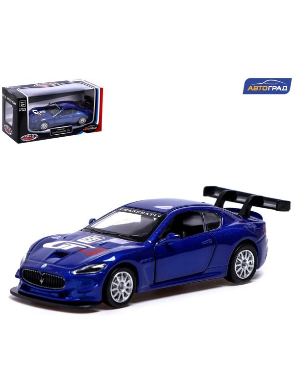 Машина металлическая MASERATI GRAN TURISMO MC GT4, 1:43, инерция, цвет синий