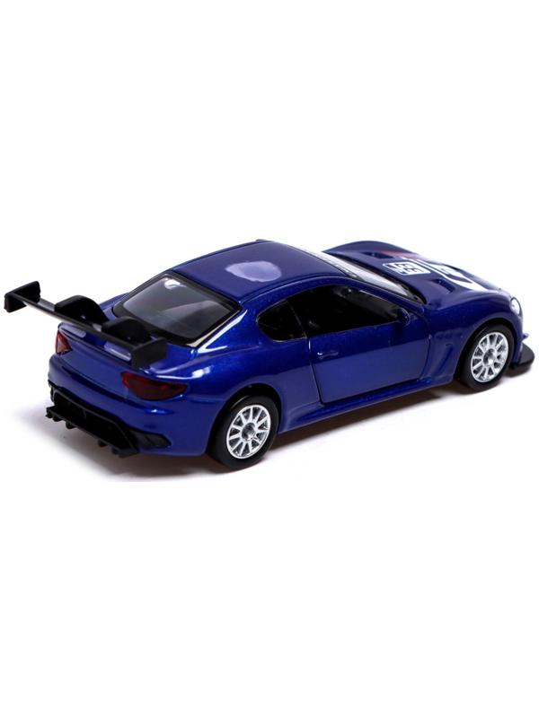 Машина металлическая MASERATI GRAN TURISMO MC GT4, 1:43, инерция, цвет синий