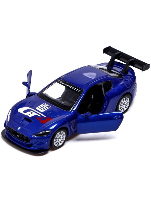 Машина металлическая MASERATI GRAN TURISMO MC GT4, 1:43, инерция, цвет синий