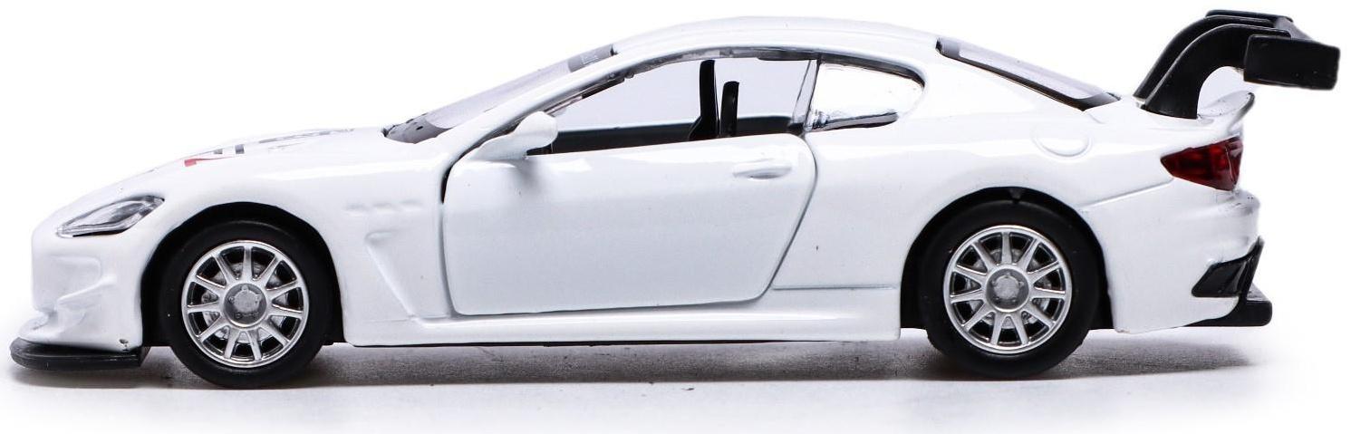 Машина металлическая MASERATI GRAN TURISMO MC GT4, 1:43, инерция, цвет белый