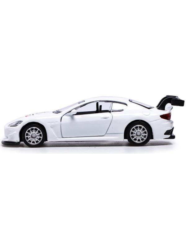 Машина металлическая MASERATI GRAN TURISMO MC GT4, 1:43, инерция, цвет белый