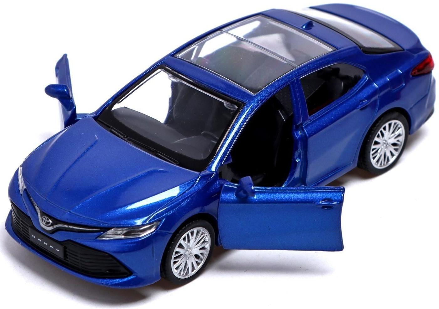 Машина металлическая TOYOTA CAMRY, 1:43, инерция, открываются двери, цвет синий