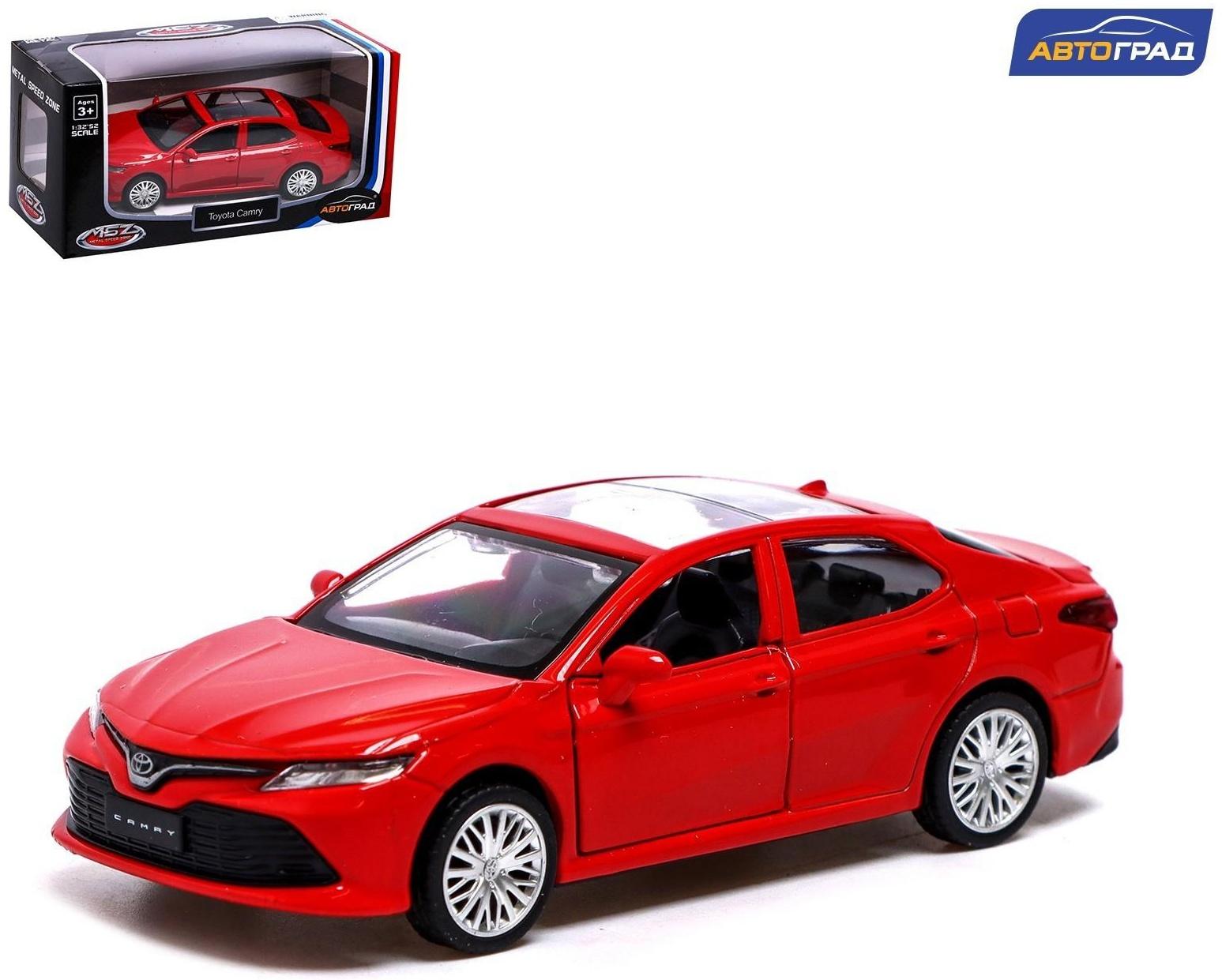 Машина металлическая TOYOTA CAMRY, 1:43, инерция, открываются двери, цвет  красный