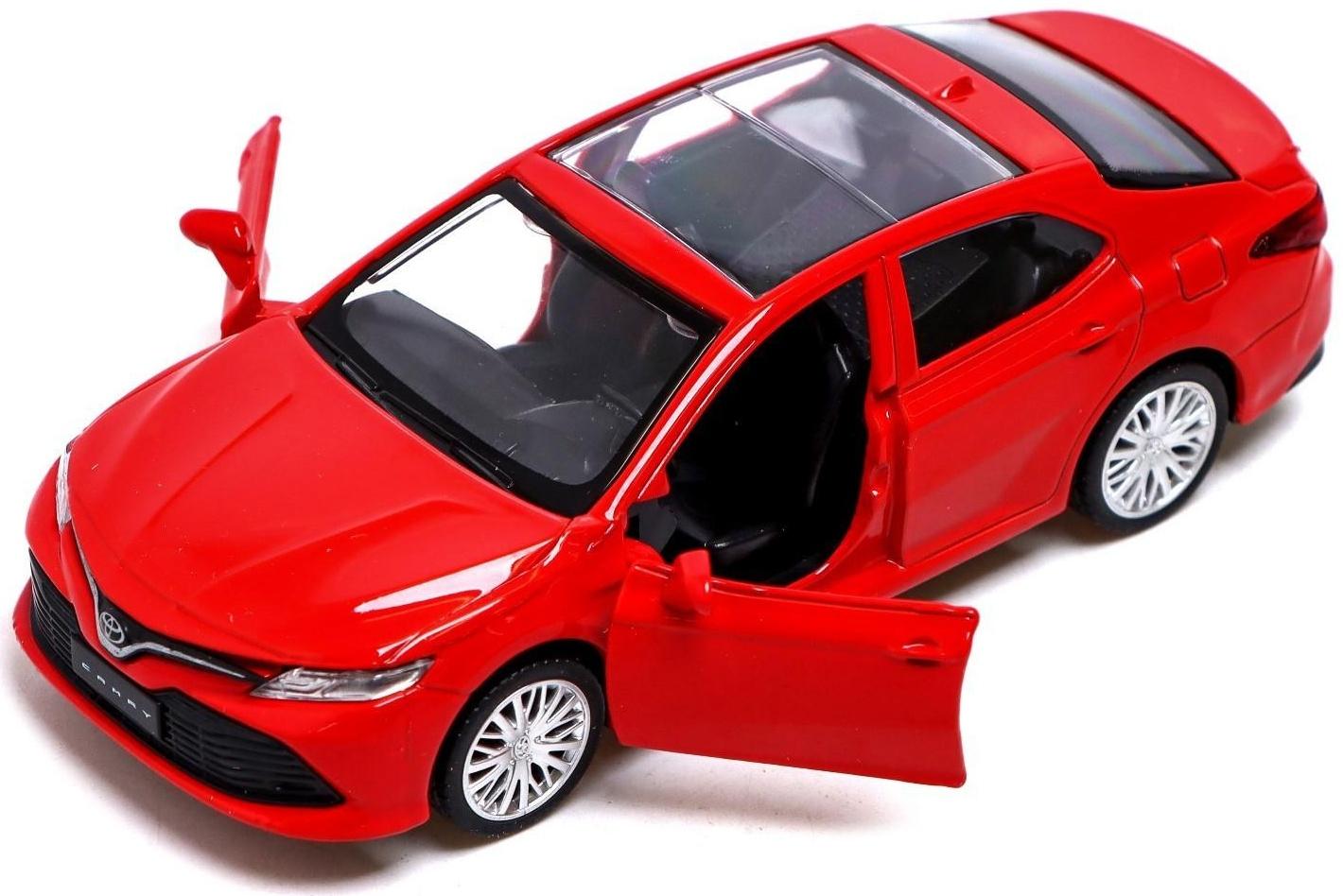 Машина металлическая TOYOTA CAMRY, 1:43, инерция, открываются двери, цвет красный