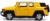 Машина металлическая TOYOTA FJ CRUISER, 1:43, инерция, открываются двери, цвет жёлтый
