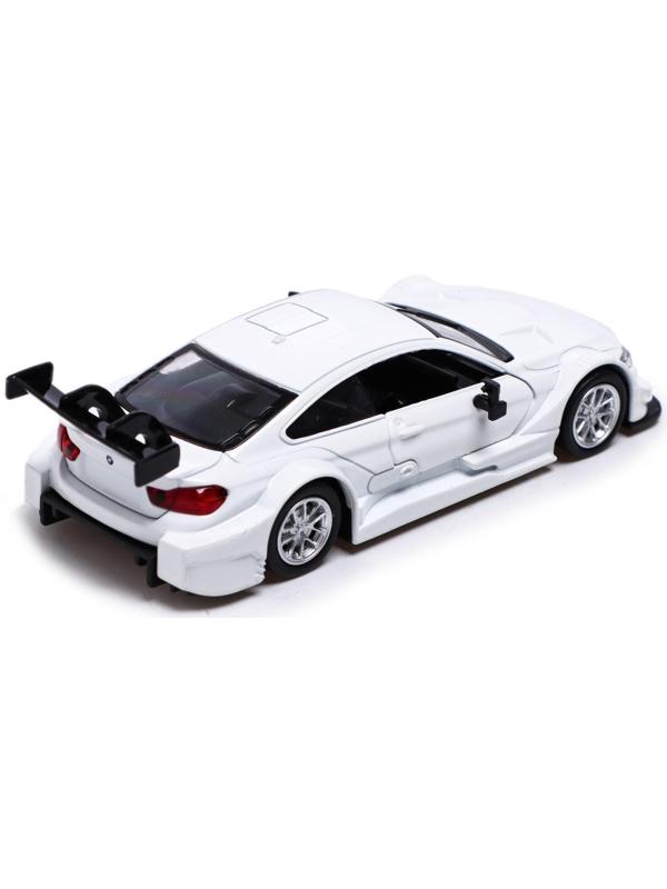 Машина металлическая BMW M4 DTM, 1:44, инерция, открываются двери, цвет белый