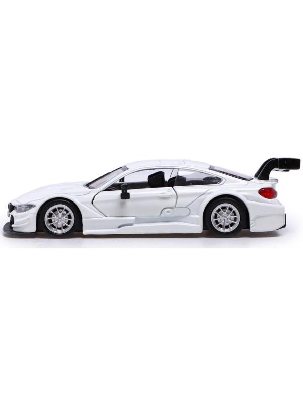 Машина металлическая BMW M4 DTM, 1:44, инерция, открываются двери, цвет белый
