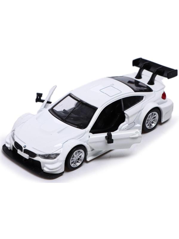 Машина металлическая BMW M4 DTM, 1:44, инерция, открываются двери, цвет белый