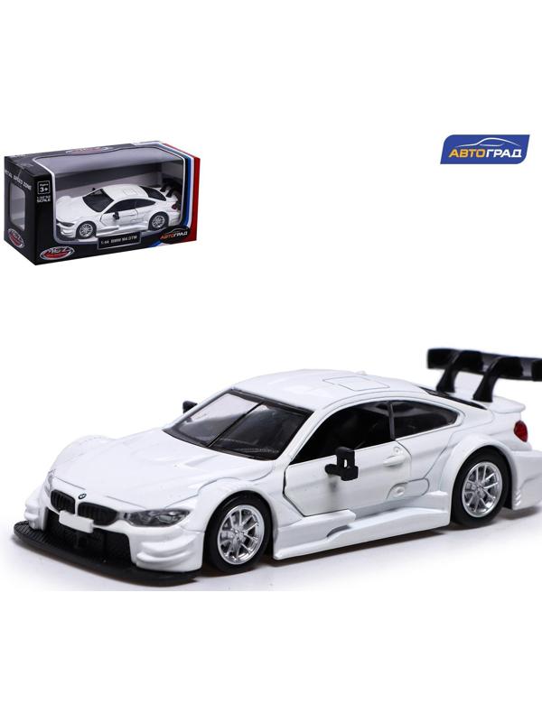 Машина металлическая BMW M4 DTM, 1:44, инерция, открываются двери, цвет белый