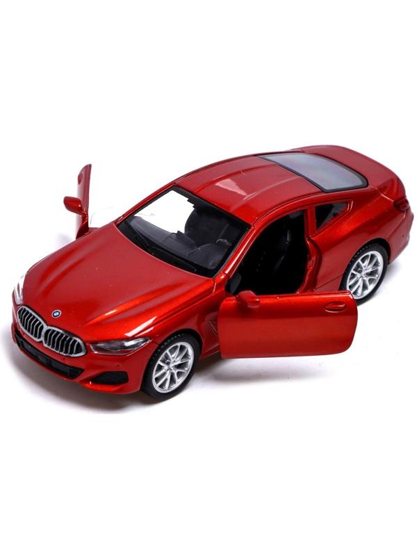 Машина металлическая BMW M850i, 1:44, инерция, открываются двери, цвет красный