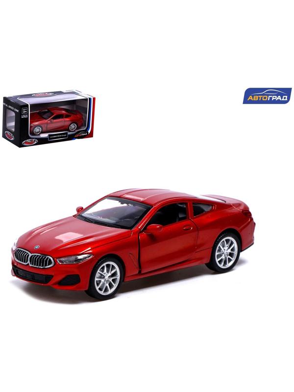 Машина металлическая BMW M850i, 1:44, инерция, открываются двери, цвет красный