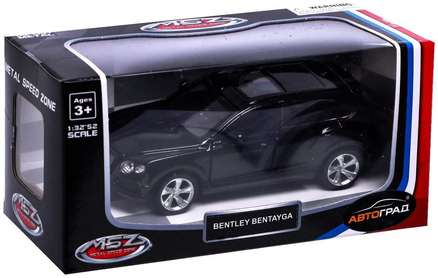 Машина металлическая BENTLEY BENTAYGA, 1:45, инерция, открываются двери, цвет чёрный