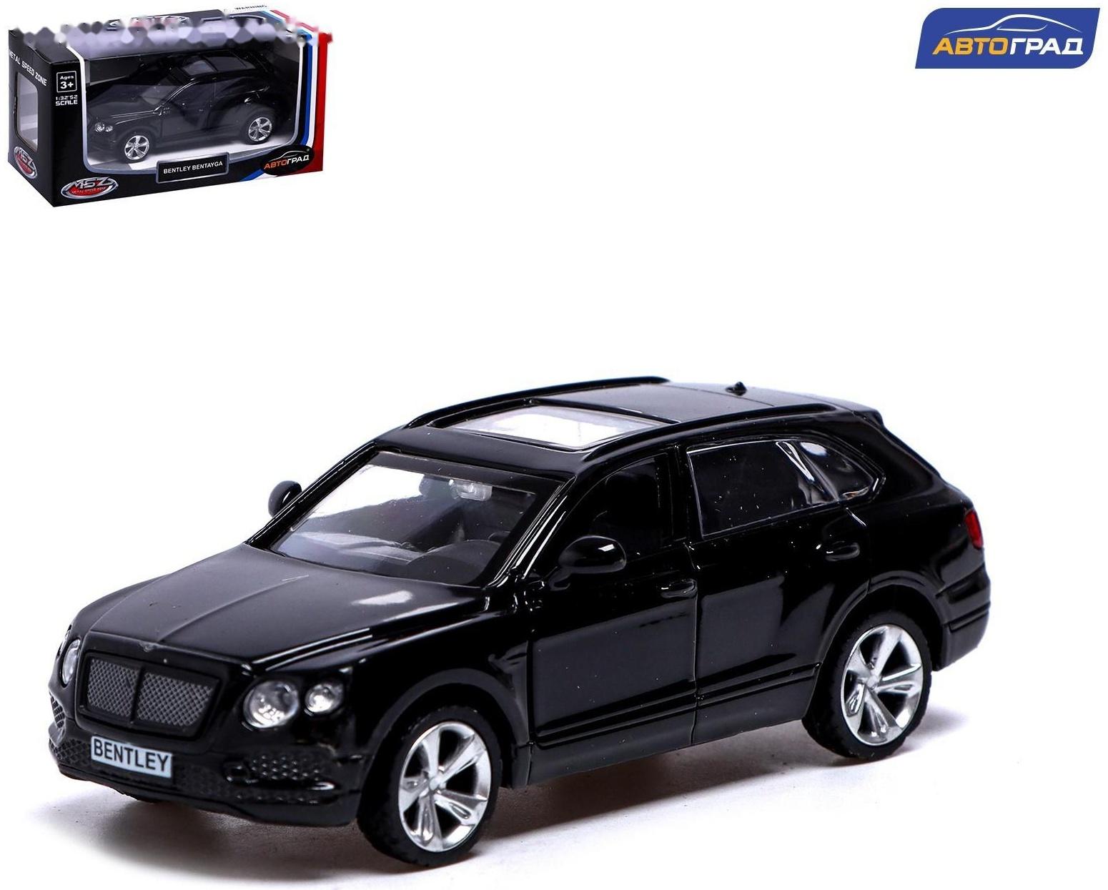 Машина металлическая BENTLEY BENTAYGA, 1:45, инерция, открываются двери, цвет чёрный