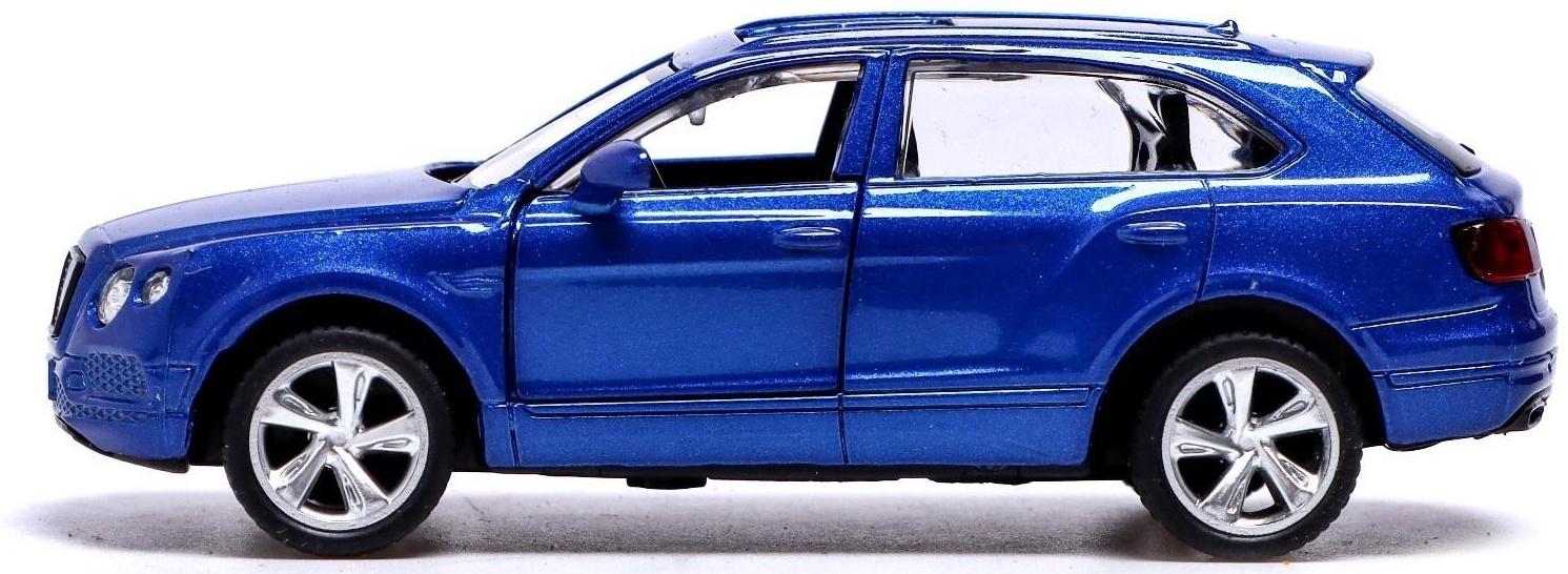 Машина металлическая BENTLEY BENTAYGA, 1:45, инерция, открываются двери, цвет синий